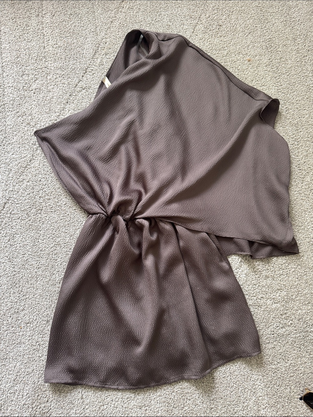 Tyche Taupe Sleeveless Dress